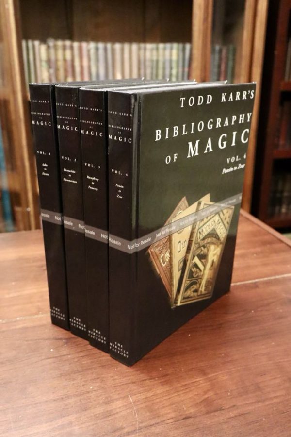 Todd Karr's Bibliography of Magic (Note: The "Do not sale" stripe does not appear on the final printed books.)